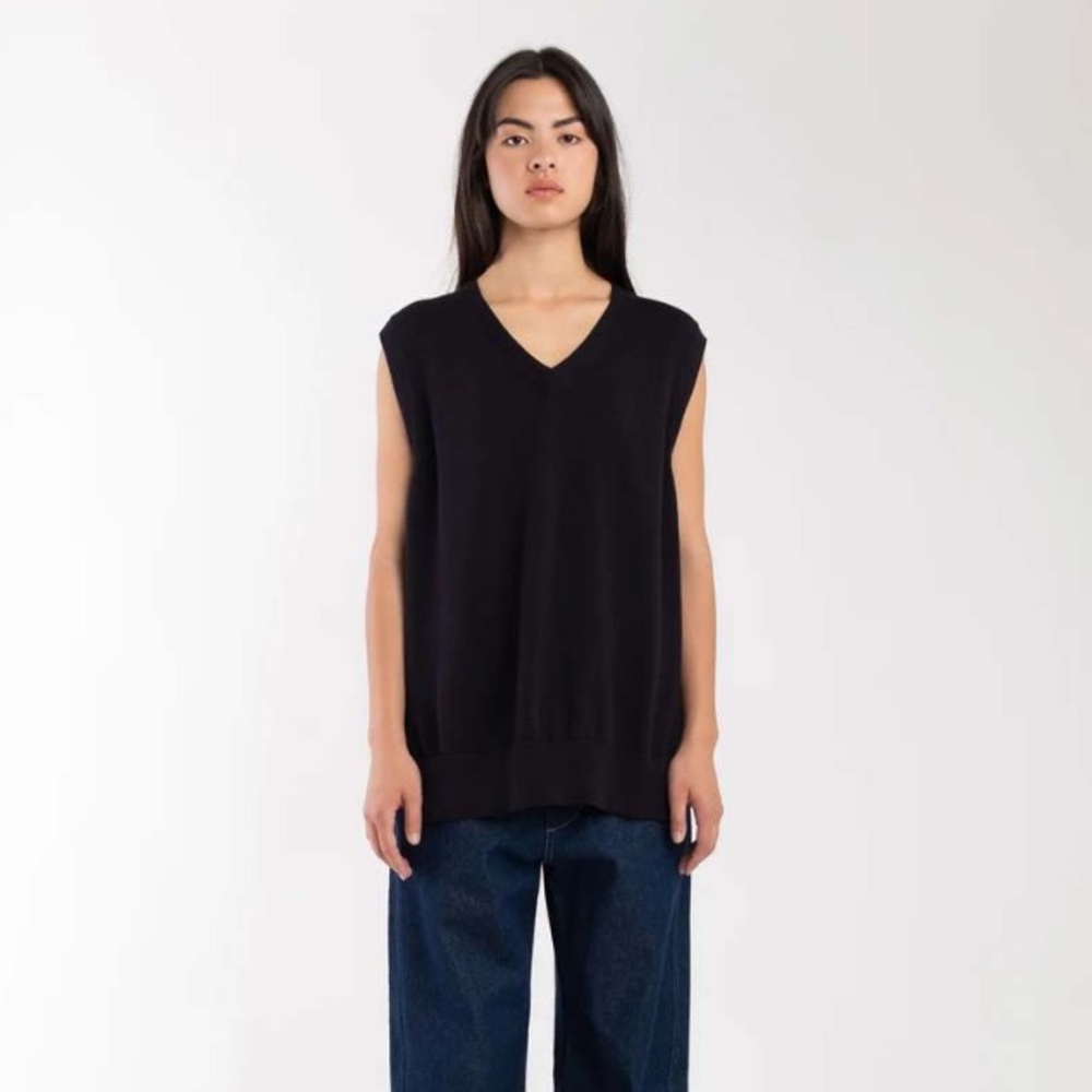 Micaela Greg Oversized Cotton Vest